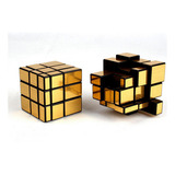 Cubo Mágico Mirror Blocks Espelhado Qiyi Dourado 3x3