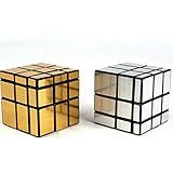 Cubo Mágico Mirror Cube Blocks Shengshou Profissional Dourado 