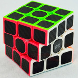 Cubo Mágico Profissional 3x3x3 Qiyi Warrior W Black Carbon