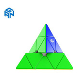 Cubo Magico Pyraminx Pirâmide Triângulo Profissional Black Cor Da Estrutura Variados