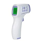 Cucudy Termômetro Digital Da Testa Termômetro Infravermelho Do Bebê Sem Contato Medidor De Temperatura Corporal Temperatura De Alta Sensibilidade Para Bebê Com Alarme De Febre