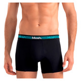 Cueca Boxer Longa Fio Texturizado Em Microfibra Mash