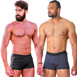 Cueca Boxer Masculina Sunga Adulto Bolso Lateral Zíper Praia