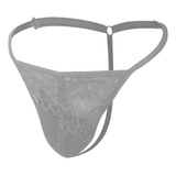 Cueca Fio Dental Branca Calcinha Masculina Em Renda