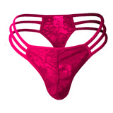 Cueca Masculina Calcinha Fio Dental Cintura Alta Rosa