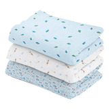 Cueiro Flanelado Estampado 80x60cm Kit Com 5