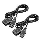 CUENSTOP Cabo De Extensão De Controle De 9 Pinos Cabo De Extensão Clássico Retrô Para Console De Videogame Sega Genesis 2 3 Mega Drive AV 620 HD 621 HD 821 Com Fio Pacote Com 2 Unidades De 1 8 M
