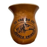 Cuia Bago De Touro Cavalo Crioulo