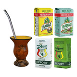 Cuia Cavalo Gaúcha De Chimarrão Tereré Com Bocal Metal