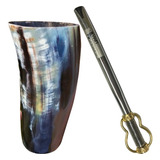 Cuia Chifre Copo Guampa Artesanal P Terere Bomba Inox