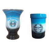 Cuia Chimarrão Grêmio Porongo Porta Erva Revestida Tricolor