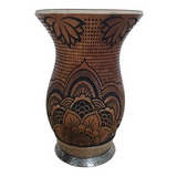 Cuia De Chimarrão Bago De Touro Com Pé Mandala 360 02