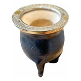 Cuia Imperial Montes Bago De Touro Bocal Em Alpaca E Couro
