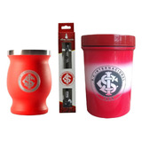 Cuia Inter Bomba Inox Chimarrão Mate In Box Porta Erva