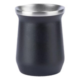 Cuia Térmica Inox Chimarrão Café Chá Erva Mate Tererê Xtuned Cor Preto Lisa