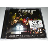 Culprit   Guilty As Charged Live     cd Lacrado 