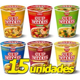 Cup Noodles 15 Copos Kit Grande Em Sabores Sortidos