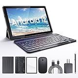 CUPEISI JKNV10 Tablet Android 12 De 10 1 Polegadas Conjunto Prata ROM De 32 GB Câmera Frontal De 2 MP E Traseira De 8 MP Bateria De 6000 MAh Teclado 2 Em 1 Com Touchpad E Caneta Tela Sensível Ao