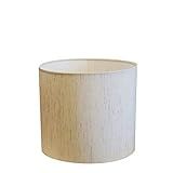 Cúpula Abajur Cilíndrica Cp 7008 Ø20x25cm Linho Bege