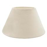 Cúpula De Abajur Pequena Clássica Cone 11cm X 10cm X 19cm Tecido Algodão Revestimento Acetato Encaixe Nacional 3 5cm Bege 