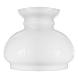 Cúpula De Vidro 13 5 Cm Branca Leitosa Para Luminária Abajur