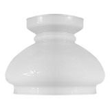 Cúpula De Vidro 16 5 Cm Leitosa Luminária Abajur Luxo