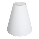 Cúpula Para Abajur Pequena Conica 18cm X 8cm X 17cm Tecido Algodão Revestimento Acetato Encaixe Nacional 3 5cm Branco