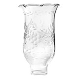 Cúpula Tulipa Manga 17 Cm Vidro Cristal Lapida Lustres Luxo