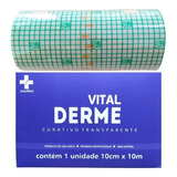 Curativo Filme Transparente Vitalderme Rolo 10cm X 10 Metros