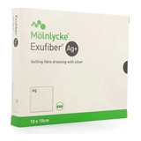 Curativo Mepilex Exufiber Ag 10cm X 10cm Molnlycke 01 Uni