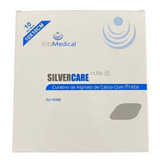 Curativo Silvercare Alginato De Cálcio E Prata 10x10cm 10 Unidades Vitamedical