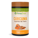 Curcumina Açafrão Da Terra 120 Cápsulas De 500mg Prime Ervas
