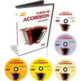 Curso Completo Acordeon Iniciantes 5 Dvds original edon