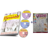 Curso De Desenho   Como Desenhar Manga Shoujo   2 Livros   3 Dvds