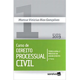 Curso De Direito Processual Civil Vol 1 De Gonçalves Teoria Geral E Processo De Conhecimento 1 Parte Editorial Editora Saraiva Juridico Capa Mole 16 Edição Em Português 2018