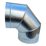 Curva 90 Graus Chaminé Duto 150 Mm Chapa Zinco Galvanizada