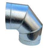 Curva 90 Graus P Chaminé Duto 300 Mm Chapa Zinco Galvanizada