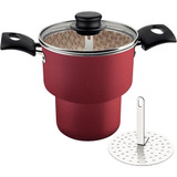 Cuscuzeira Antiaderente Tramontina Turim 14 Cm 1 9l