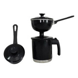 Cuscuzeira Individual Nordestino Vermelha Com Cabo Panela Cor Preto Pintinha