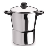 Cuscuzeira Inox 3l Aparelho Para Cuscuz Com Tela Perfurada