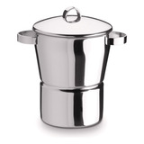 Cuscuzeira Inox Grande Aparelho Para Cuscuz Indução 3l Forma