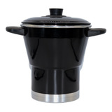 Cuscuzeiro cuscuz Legumes No Vapor Modelo Color Tam Grande Cor Preto
