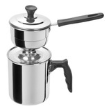 Cuscuzeiro Individual Mini Tetinha Alumínio Polido N 10 Cor Cinza
