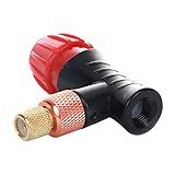 CUTICATE Cabeça De Inflador Portátil Para Bicicleta CO2 Rápida E Fácil Compatível Com Válvula Presta E Schrader Bomba De Pneu Para Bicicleta De Estrada Montanha Funciona Com Cartucho Rosqueado