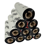 Cx 24 Un Ribbon Cera 110x74 Argox Zebra Elgin Tinta Preto