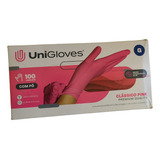 Cx De Luvas Descartáveis Antiderrapantes Unigloves 100unds