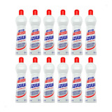 Cx Kit 12 Unid Tira Limo Cloro Ativo Rejuntes E Louças 500ml