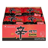Cx Lamen Shin Ramyun Picante Carne Legumes 120g Usa 16 Pctes
