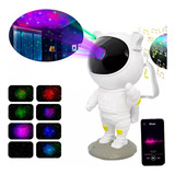 Cx Som Luminária Astronauta Projetor Galáxia Estrelas Blueto