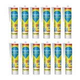 Cx12 Cola Fixtudo Branca Cola Embaixo D agua Quartzolit 400g